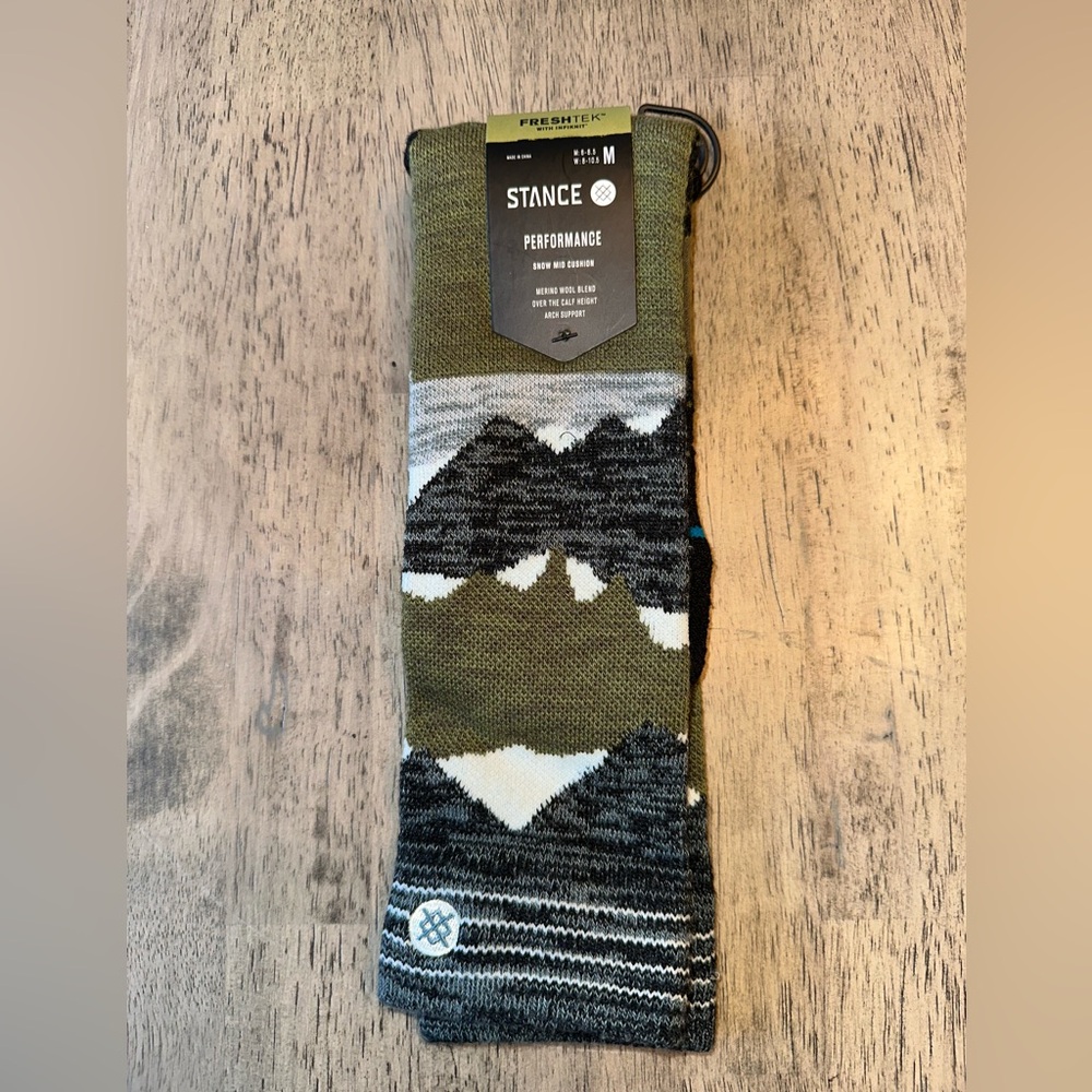 Stance Performance Socks - Olive and Black
